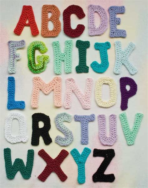 crochet letters pattern crochet letters crochet alphabet