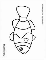 Printable Coral Reef Fish Fishes Coloring Pages Template Clownfish Templates Outline Firstpalette Kids Ocean Book Surgeon Themed Choose Board sketch template