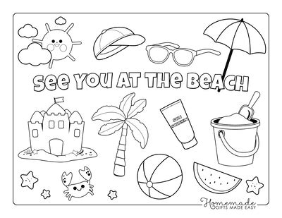 coloring pages summer coloring pages  kids book worksheet preschool