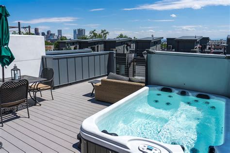 private rooftop hot tub heart of lohi townhouses for rent in