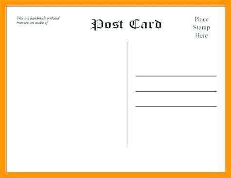 ms word  postcard template cards design templates