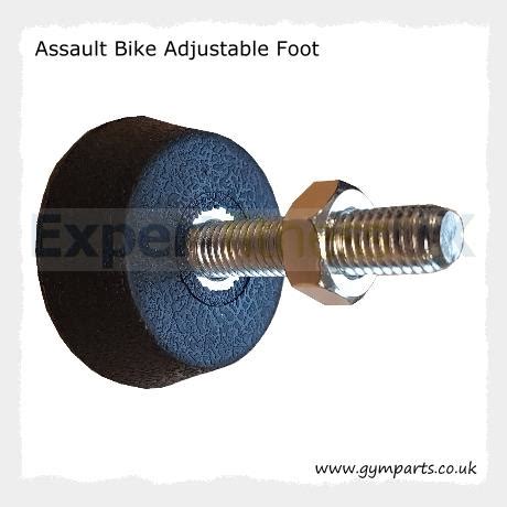 assault air bike adjustable leveling foot