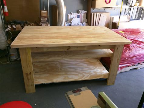 ana white shark hd extended bed sturdy workbench diy