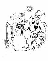 Coloring Clifford Pages Dog Red Big Puppy School Days Emilys Coloringsun Getcolorings Getdrawings Color sketch template