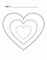 Heart Tracing Clipart Worksheets Freebie Teachers Teaching Resources sketch template