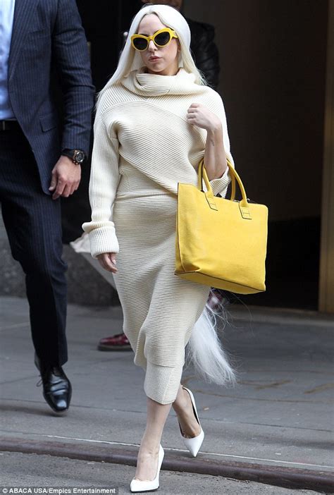Lady Gaga Tones Down Her Outrageous Attire As She Steps Out In Elegant