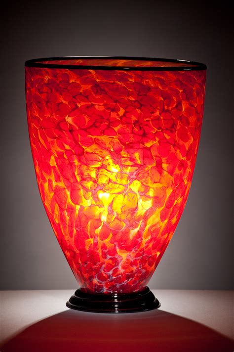 Inferno Lamp By Curt Brock Art Glass Table Lamp Artful Home