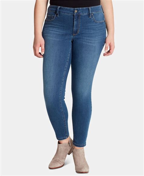 Jessica Simpson Denim Trendy Plus Size Kiss Me Super Skinny Jeans In