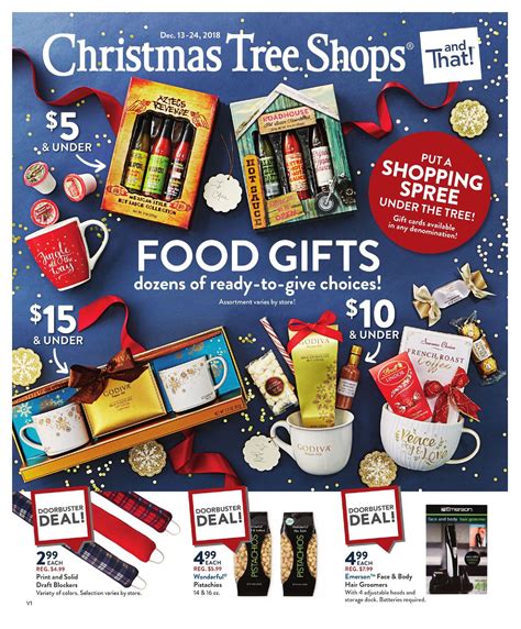christmas tree shops circular flyer december    weeklyadcom weekly ad