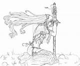 Coloring Pages Elf Adults Printable Warrior Adult Print Princess Girls Elves Colouring Fantasy Book Drawings Warcraft Cute Anime Deviantart Girl sketch template