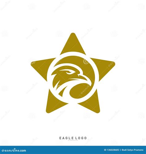 star eagle logo vector template eagle logo  stars icon stock vector illustration