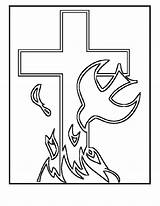 Coloring Pages Christian Christianity Easter Popular Coloringhome Posted sketch template