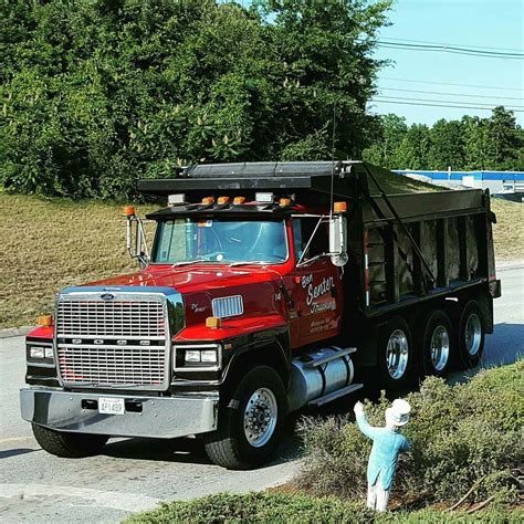 semitrckn ford ltl  custom tri axle dump