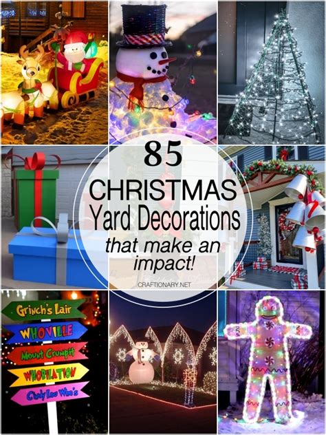 diy christmas yard decorations craftionary