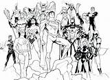 Coloring Justice Pages League Dc Comics Unlimited Young Printable Social Colorings Getcolorings Getdrawings Color sketch template