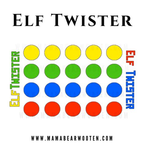 elf twister printable printable word searches