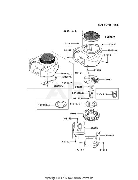 kawasaki frv bs  stroke engine frv parts diagram  cooling equipment