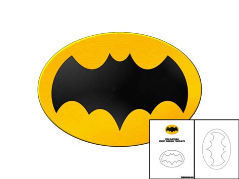 template   batman chest emblem