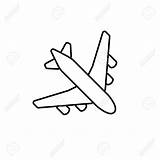 Airplane Plane Drawing Simple Outline Easy Sketch Small Vector Basic Step Drawings Line Flight Icon Paintingvalley Getdrawings Sketches sketch template
