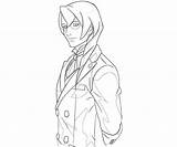 Kristoph Gavin Character Attorney Ace Justice Apollo sketch template
