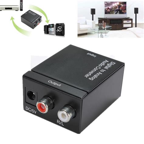digital optical coaxial toslink to analog audio converter adapter us