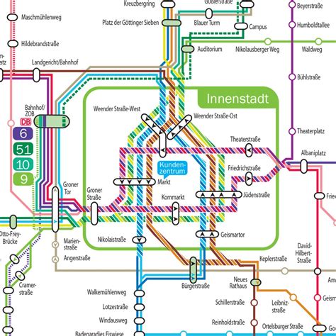 transit maps submission official map bus network  goettingen germany