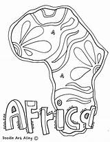 Coloring Africa Pages African Culture Geography Flag Continent Continents Safari Kenya South Map Animals Color Colouring Printable Getcolorings Book Print sketch template