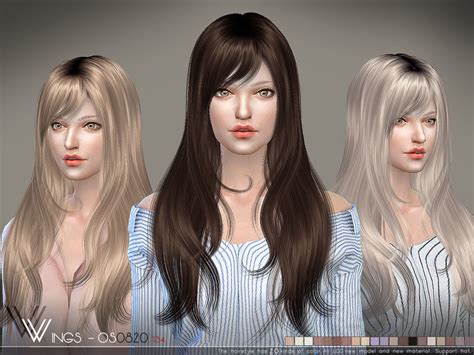 The Sims Resource Wings Os0820 ~ Sims 4 Hairs