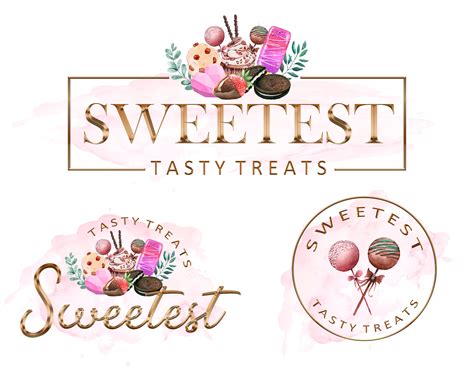 sweet treats logo design homemade treats logo business etsy