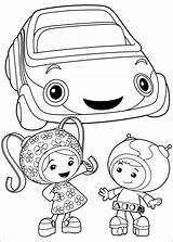 Umizoomi Coloring Team Pages Printable Book Color Kids Cartoon Coloriage Forum sketch template