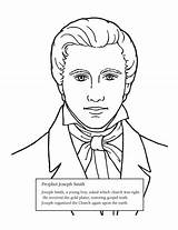Smith Coloring Joseph Pages Prophet Lds Netart Getcolorings Getdrawings Printable Clipart Choose Board sketch template