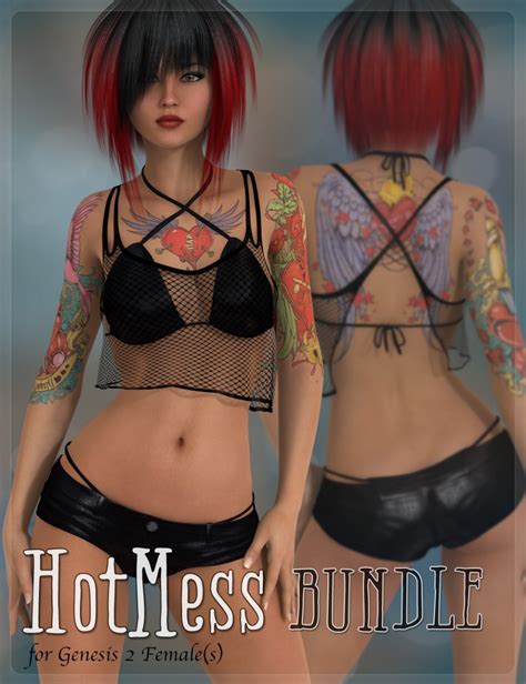 hot mess bundle 3d models and 3d software by daz 3d