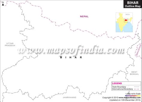 Bihar Outline Map Blank Map Of Bihar
