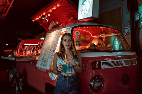 Olga Kobzar Russian Model Women With Cars Brunette