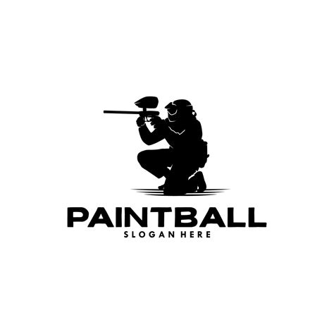 paintball team logo design template  vector art  vecteezy