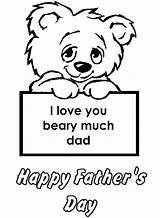 Fathers Dad Procoloring Daddy sketch template