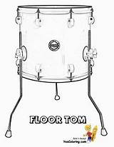 Coloring Pages Instruments Drums Musical Drum sketch template