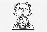 Eat Eating Clipart Coloring Clip Spaghetti Kid Transparent Nicepng Clipground sketch template