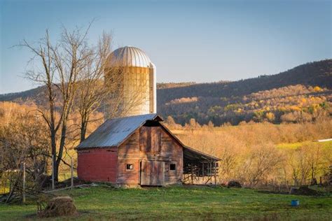 Broken Barn Landscape Photography Print Upstate Ny Farm