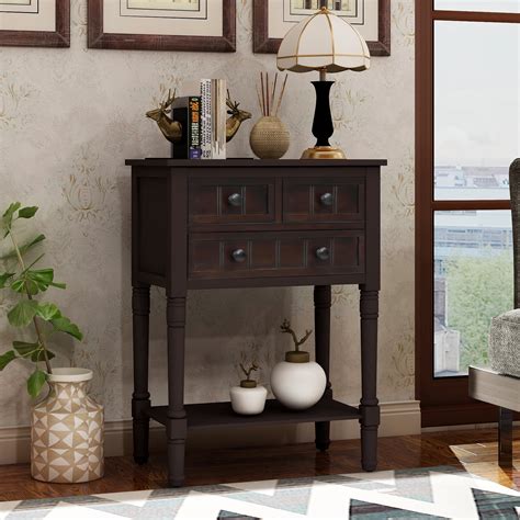 jumper  narrow console table rustic entryway table solid wood storage console table slim sofa