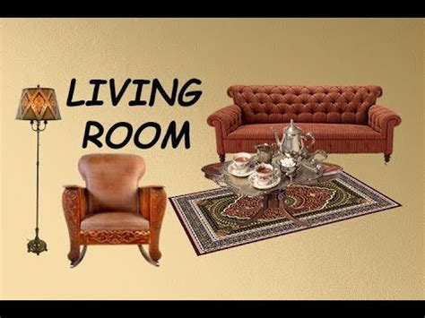 living room vocabulary youtube
