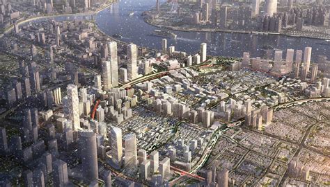 shanghai  town master plan som