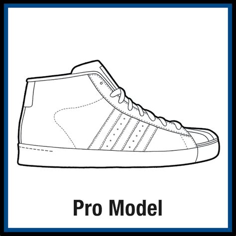 adidas pro model sneaker coloring pages created  kicksart
