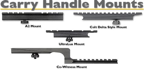 model  sales carry handle mounts