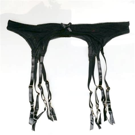 plus size sexy garters black perspecitve gauze women sexy suspender