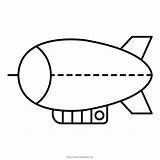 Blimp Dirigible Dibujo Zeppelin Airship Iconfinder Ultracoloringpages sketch template