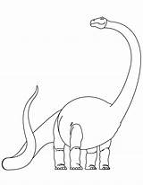 Coloring Dinosaur Brachiosaurus Pages Baby Long Neck Printable Diplodocus Clipart Popular Library Coloringhome sketch template