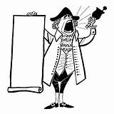 Town Crier Holding Scroll Illustrations Clip Vector Stock sketch template