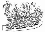 Coloring Pages Getdrawings Bands Marching Band sketch template