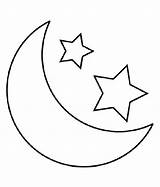 Moon Stars Coloring Pages Star Printable Template Sun Kids Templates Printables Azcoloring sketch template